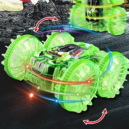 Машинка-амфібія на радіокеруванні YL-103 2.4G Transparent green - мініатюра 7