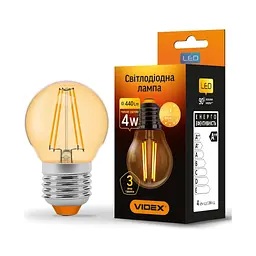 Лампочка TITANUM Filament G45 4W E27 2200K бронза (TLFG4504272A) - мініатюра 2