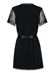 Сексуальний комплект Obsessive Miamor Robe S/M чорний - мініатюра 5