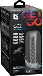 Портативна колонка G32 20Вт, Black (65232) Defender teh0022370 - мініатюра 4