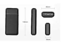 Зовнішній акумулятор Platinet 20000 mAh PMPB20W706B Чорний - мініатюра 4