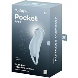 Вакуумний кліторальний стимулятор із вібрацією Satisfyer Pocket Pro 1 - мініатюра 5