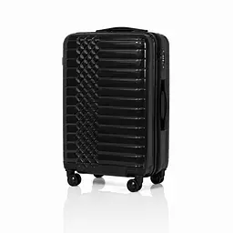 Валіза з поліпропілену Fashion 131 середня 62л чорна (131-M-Black)