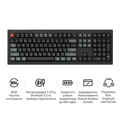Клавіатура Keychron V6 Ultra Keychron Red Switch RGB UA Black (V6U-D1-UA) - мініатюра 8