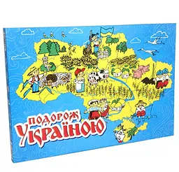 Настільна гра Strateg Подорож Україною, українською мовою (59)