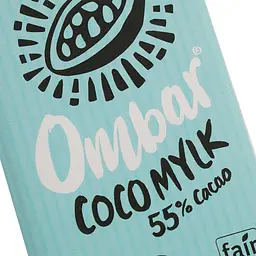 Шоколад Ombar молочний із кокосовим молоком 55% 35 г (873311) - мініатюра 2