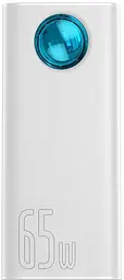 Зовнішній акумулятор (павербанк) Baseus Amblight Digital Display Quick Charge 65W 30000mAh White (PPLG-A02, PPLG000102)