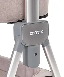 Дитяче ліжечко Carrello Aria CRL16402 Cream Beige приставне з люлькою кошиком 4 колеса метал каркас - мініатюра 6