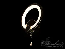Бра дитяча LED Diasha 8022/1BHR, 17W, 935 лм, чорний хром, акриловий плафон, сучасний стиль - мініатюра 4