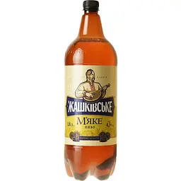 Пиво Жашківське М'яке, світле, фільтроване, 4,5%, 1,8 л - мініатюра 2