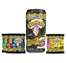 Кислі льодяники Warheads Atomic Fizz Canister 42г - мініатюра 2