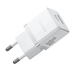 МЗП Baseus Palm Fast Charger 30W (1USB-A/1C) + кабель Type-C to Type-C (P1011160A) Moon White - мініатюра 4