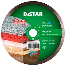 Алмазний диск по граніту Distar Granite 1A1R 200x1,6x10x25,4 мм