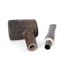 Люлька для куріння Muxiang Ebony Wood 9 мм filter 163HT-026-1 (emb-1080) - мініатюра 3