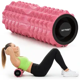 Масажний ролик Actiget EVA 33 x 13 см (валик, роллер) ACT0100 Pink - мініатюра 2
