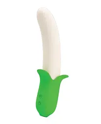 Вібратор Pretty Love Banana Knight Vibrator, 19,5 см зелений - мініатюра 2