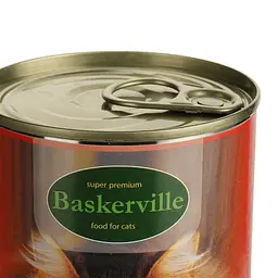 Вологий корм для котів Baskerville м'ясо курки з сердечками 400 г - мініатюра 3