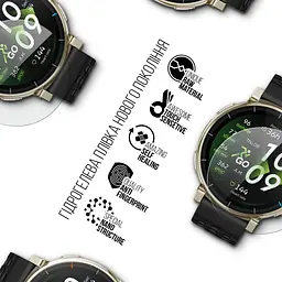 Гідрогелева плівка на годинники Amazfit Active 3 Premium ArmorStandart захисна плівка для смарт годинників прозора (ARM91530) - мініатюра 2