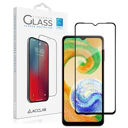 Скло захисне ACCLAB Full Glue Samsung A04e Black (1283126547164) - мініатюра 2