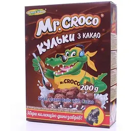 Кульки Золоте Зерно 200г з какао Mr Croco