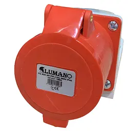 Гніздо стаціонарне Lumano ГС 32A 3P+PE (124) 380V IP44 (18869)