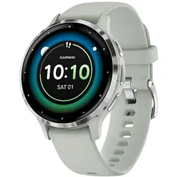 Смарт-часы Garmin Venu 3s Silver Stainless Steel Bezel with Sage Gray Case and Silicone Band 010-02785-51