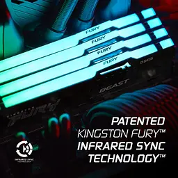 Kingston Пам'ять ПК Kingston DDR5 32GB 5600 FURY Beast RGB EXPO - мініатюра 4