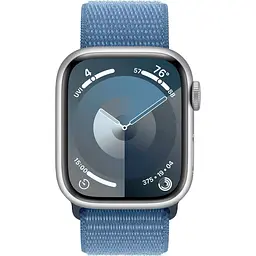 Смарт-годинник Apple Watch Series 9 GPS 45mm Silver Aluminum Case with Winter Blue Sport Loop [MR9F3] [95103] - мініатюра 2