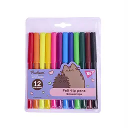 Фломастери Yes 12кольор. Pusheen 650568
