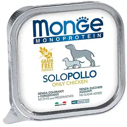 Консерви для собак Monge Dog Solo 100% курка 150 г (8009470014137)