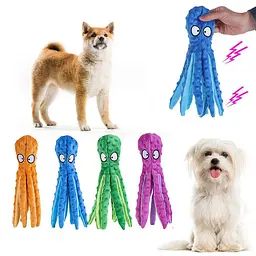 М'яка іграшка для собак Octopus Shaped Crinkle Dog Plush Toy - мініатюра 7