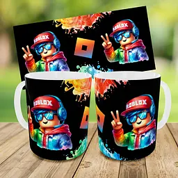 Набір дитячий Роблокс «Roblox» рюкзак 36х27см сумка-бананка, кружка з принтом для хлопчика (01583) - мініатюра 9