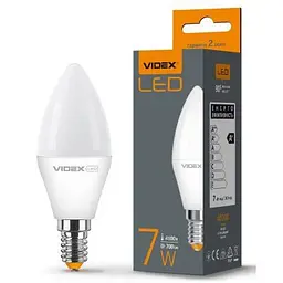 Лампочка Videx LED C37e 7W E14 4100K (VL-C37e-07144) - мініатюра 3