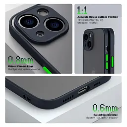 Чохол до мобільного телефона Armorstandart Frosted Matte Tecno Spark 10 4G (KI5q) Navy Blue (ARM70499) - мініатюра 3