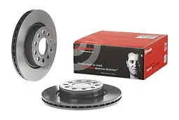 Диск гальмівний передній вентильований VW Jetta III-IV, Golf Plus 96-21р Brembo (09.9167.11)