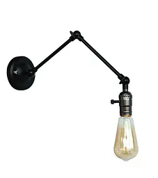 Бра настінне Levistella 752WZ3404-1, E27, 60W, чорний метал, сучасний стиль