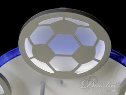 Люстра стельова LED Diasha 8065/5+1WH, 105W, 3200K-6500K, білий акрил, сучасний стиль для дитячої, коридору, кафе - мініатюра 4