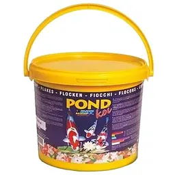 Суміш 5 видів пластівців Dajana Pet Pond Koi для декор. карпів, карасів та риб у ставках 1 кг