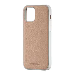 Чохол Jinduka Leather Case with MagSafe iPhone 12 Beige