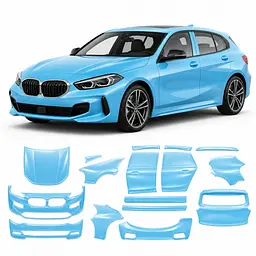 Антигравійна захисна бронеплівка за лекалами для BMW 1 Series F40 2019-2024 - повний кузов