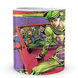 Кухоль GeekLand JoJo's Bizarre Adventure Неймовірні пригоди ДжоДжо:Гонка сталева куля JJSBR 16 330 мл білий - мініатюра 2
