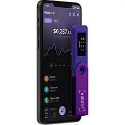 Апаратний гаманець для криптовалют Ledger Nano S Plus Amethyst Purple (LNSPAP) - мініатюра 4