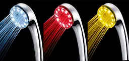 Світлодіодна насадка для душу Led Shower Душова лійка з підсвіткою, що змінюється від температури води - мініатюра 3