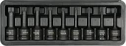 Набір ударних головок 1/2" 4-16 мм SPLINE Yato у кейсі, 9 шт