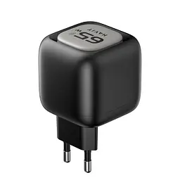 Зарядний пристрій Havit UC253 GaN 65W USB-A+USB-C + кабель USB-C (HV-UC253-BK) - мініатюра 3