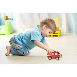 Дерев'яна машинка Viga Toys Пожежна (44512) - мініатюра 4