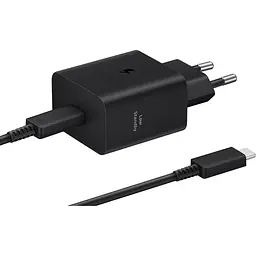 Зарядний пристрій Samsung USB-С PD PPS з кабелем USB-C USB-C 1.8 м чорний 45 Вт (EP-T4511XBEGEU)