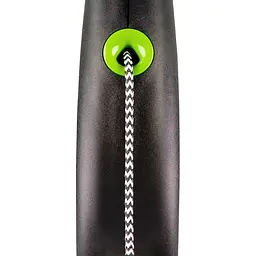 Рулетка Flexi Black Design для собак трос розмір S 5 м зелена - мініатюра 2