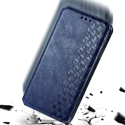 Чохол-книжка GETMAN Cubic Cover Case для Xiaomi Redmi 9A / 9AT (Blue) [52803] - мініатюра 5