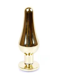 Анальна пробка - Jewellery Gold Long Plug Green - мініатюра 8